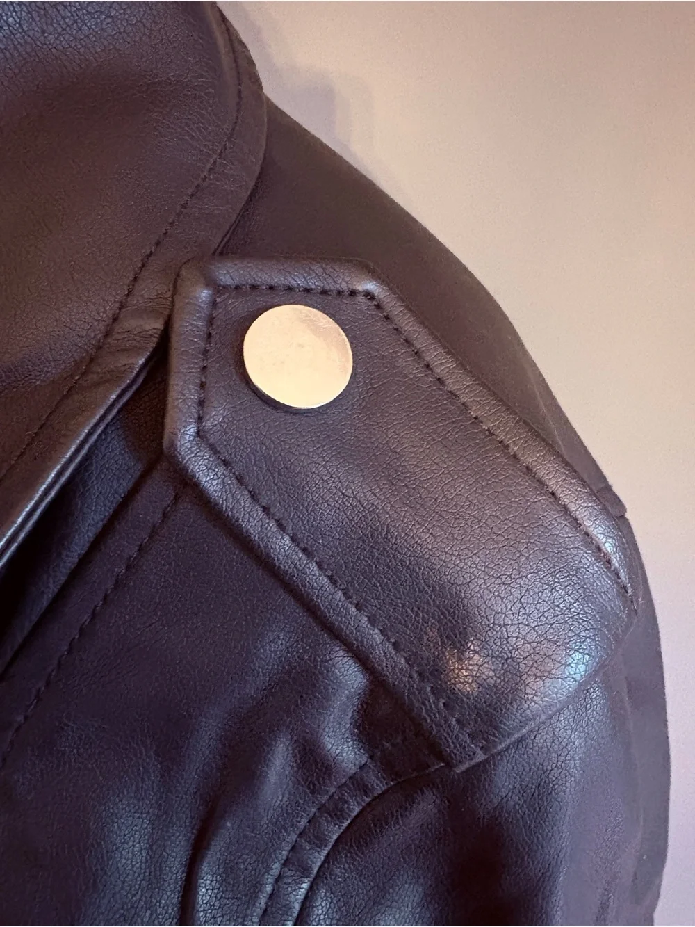 C&C California Black Faux Leather Moto Jacket for Kids